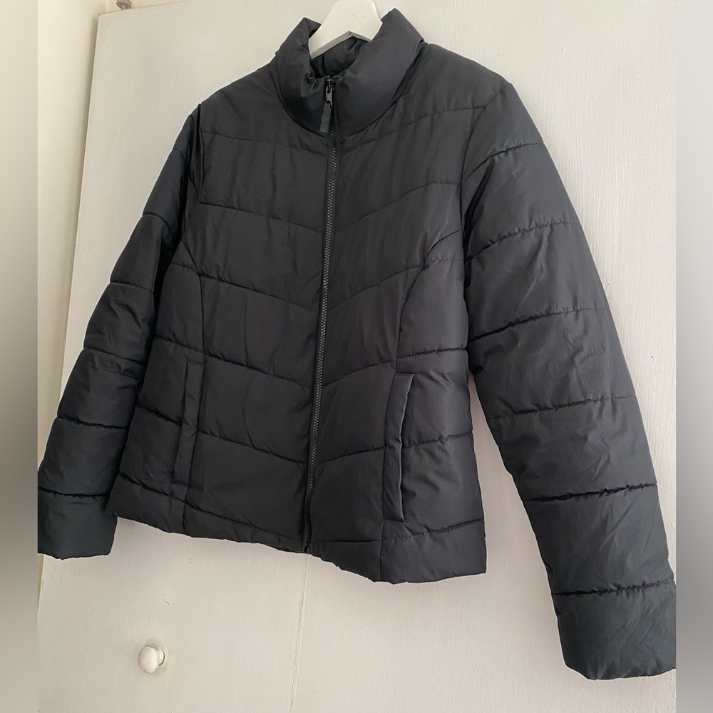 Cole Haan Women's Black Quilted Puffer Jacket Size M